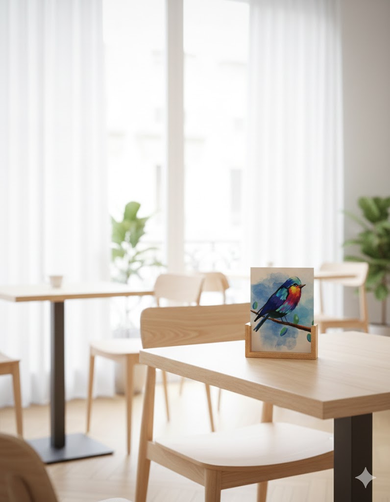 Digital Bird wooden stand - Image 2