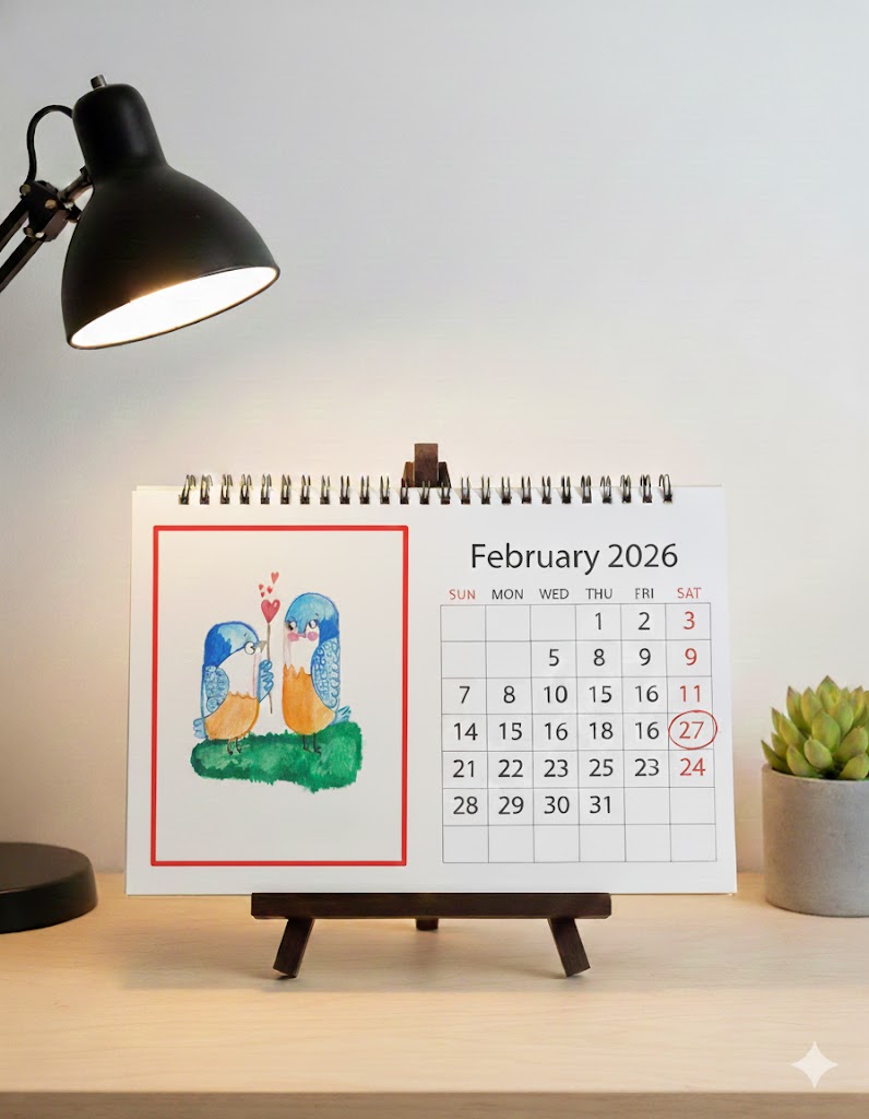 Big Square Desktop Calendar - Image 2