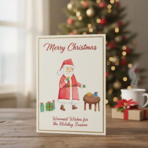 Santa Greeting Card