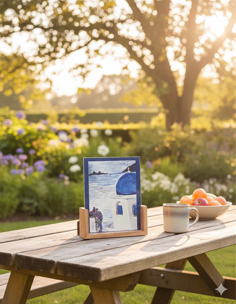 Santorini Wooden stand - Image 2