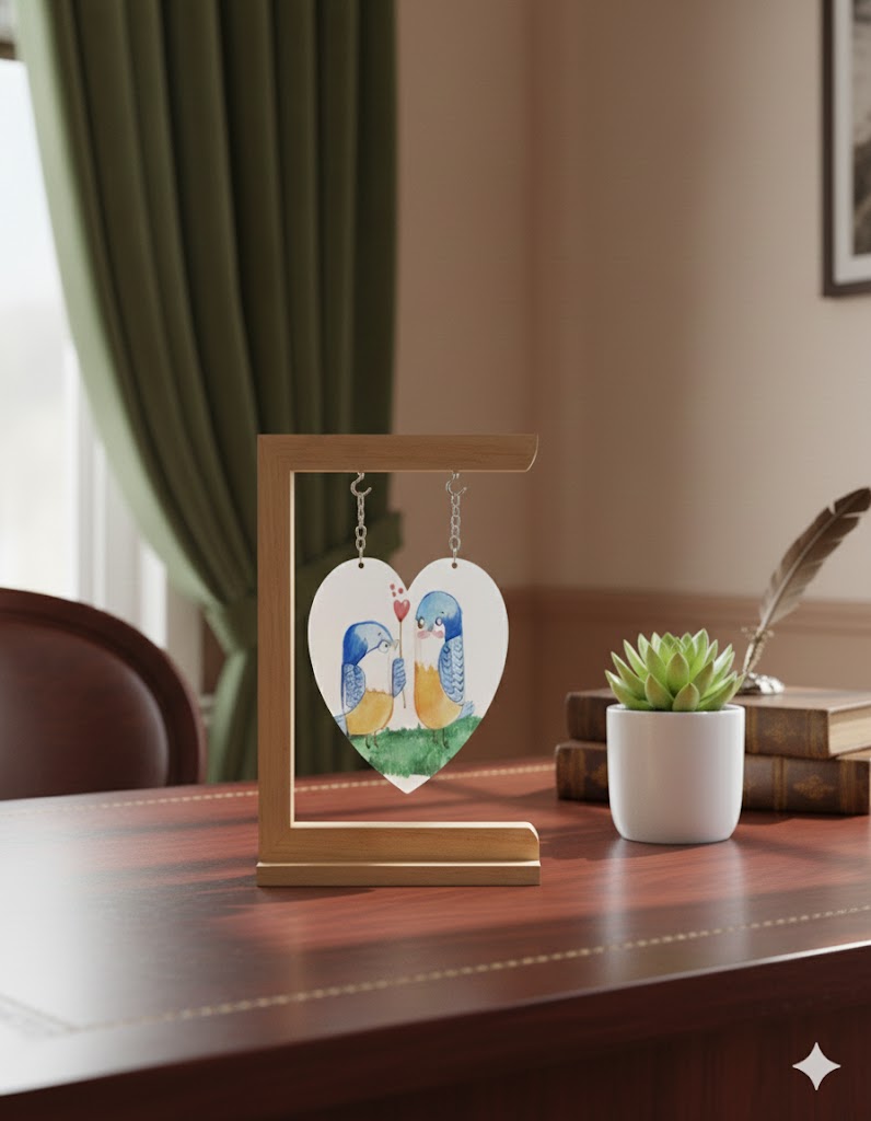 Valentine Wooden Pendant - Image 2