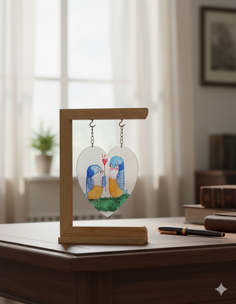 Valentine Wooden Pendant