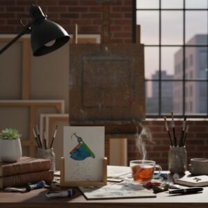 Kingfisher wooden stand