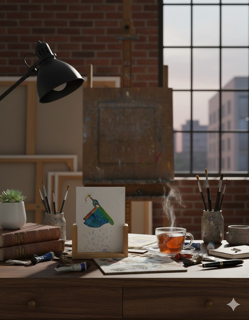 Kingfisher wooden stand