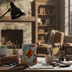 Maple Leaf Wooden Stand