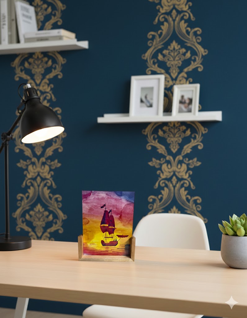 Pirate Ship wooden Stand