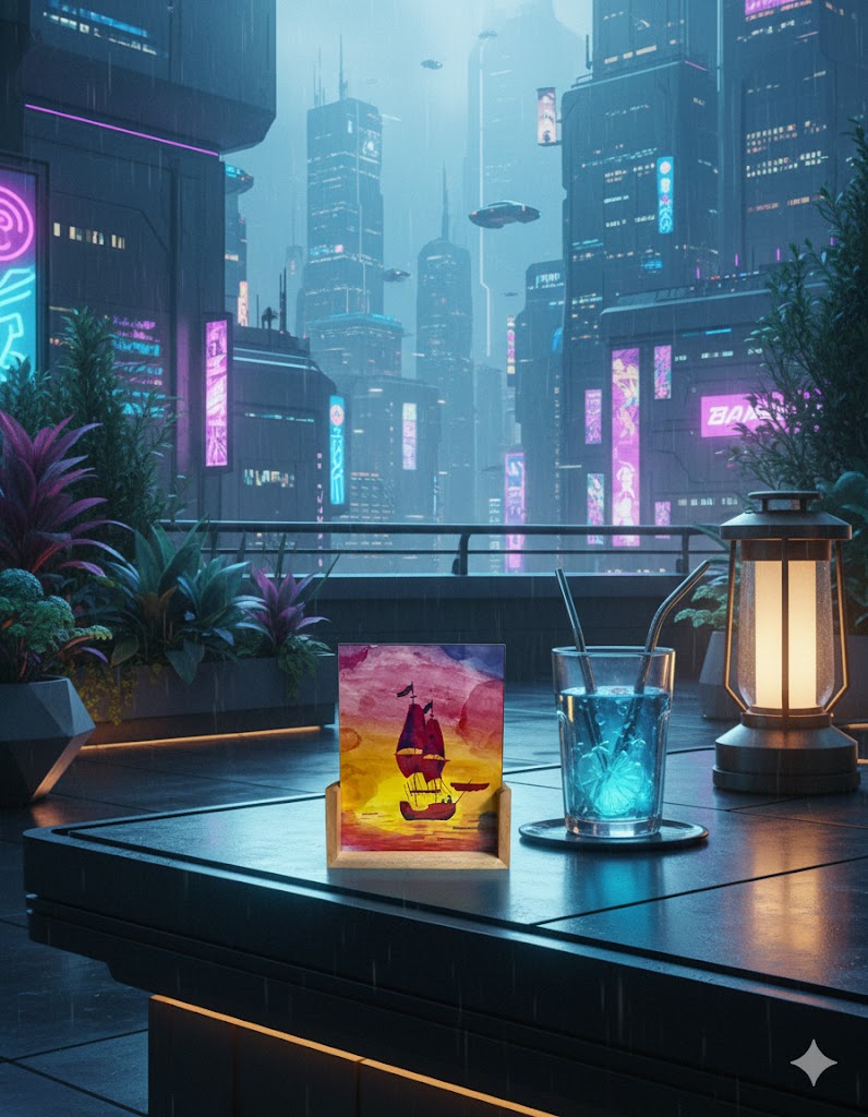 Pirate Ship wooden Stand - Image 2