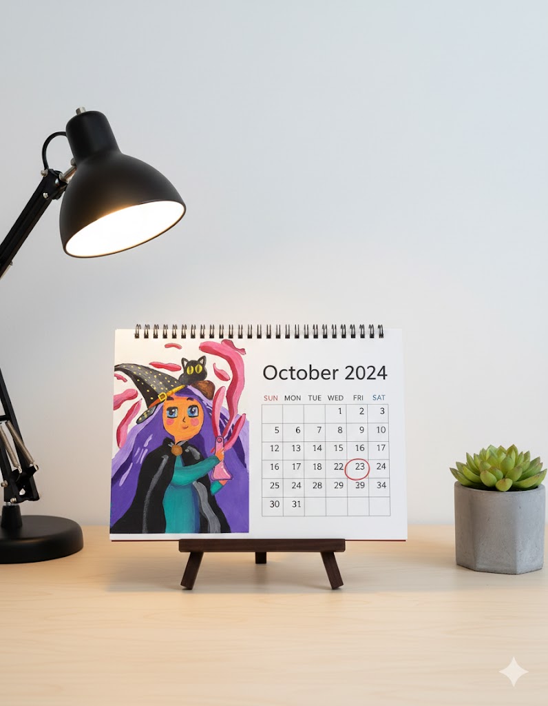 Big Square Desktop Calendar