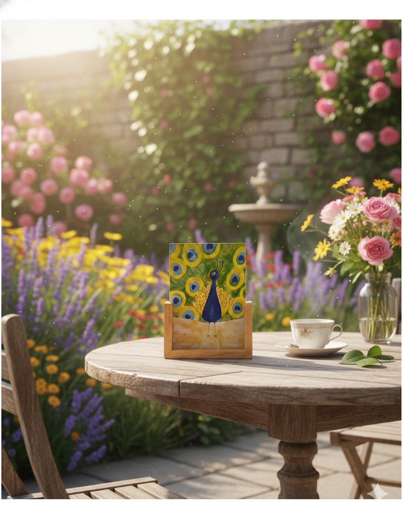 Peacock Wooden Stand - Image 2